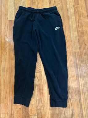Nike Men’s Black Joggers with White Swoosh